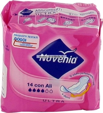 absorbent nuvenia ultra wings normal x14